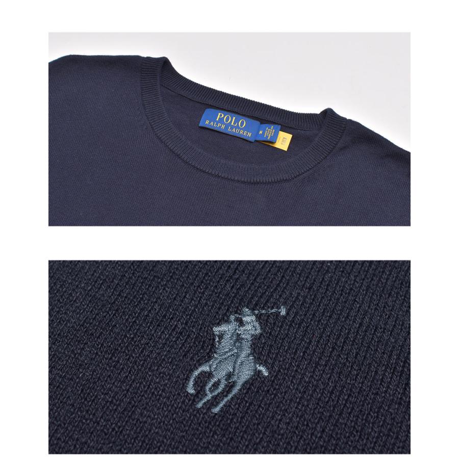 送料無料 ポロ ラルフローレン セーター メンズ L／S PULLOVER SWEATER POLO RALPH LAUREN 710866549 グレー ネイビー 紺 ニット トップス｜z-craft｜12