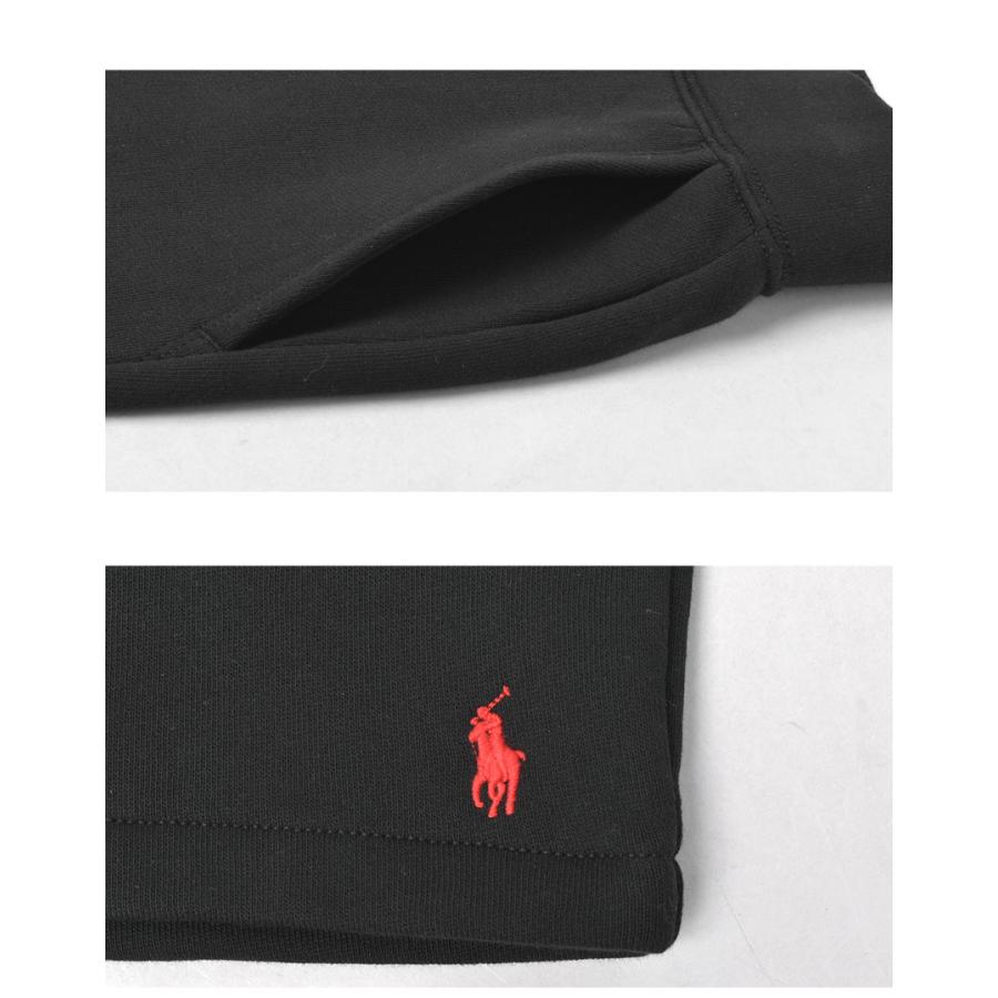 ポロ ラルフローレン パンツ メンズ レディース フリースアスレチックショートパンツ（BSR）裏起毛 POLO RALPH LAUREN 323806003 紺 黒の画像