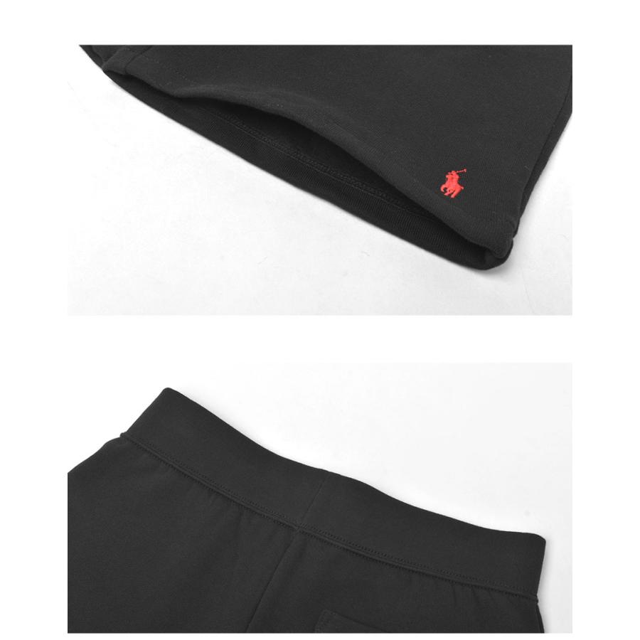 ポロ ラルフローレン パンツ メンズ レディース フリースアスレチックショートパンツ（BSR）裏起毛 POLO RALPH LAUREN 323806003 紺 黒の画像