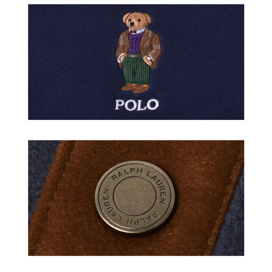 ポロ ラルフローレン フリースシャツ メンズ クルーズ ヘリテージ ベアー POLO RALPH LAUREN 710930549 ネイビー 紺 ブラウン 茶 父の日｜z-craft｜04