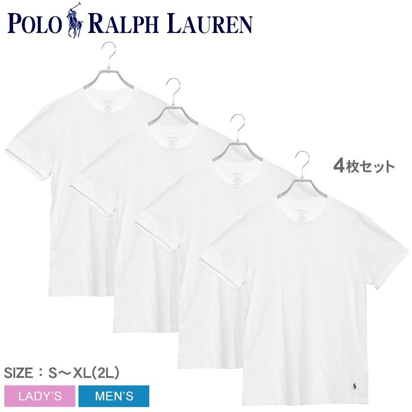 ポロ ラルフローレン 半袖Tシャツ メンズ レディース クルーネックTシャツ 4パック POLO RALPH LAUREN ホワイト 白 トップス  :21237135:マスク・スニーカーならZ-CRAFT - 通販 - Yahoo!ショッピング