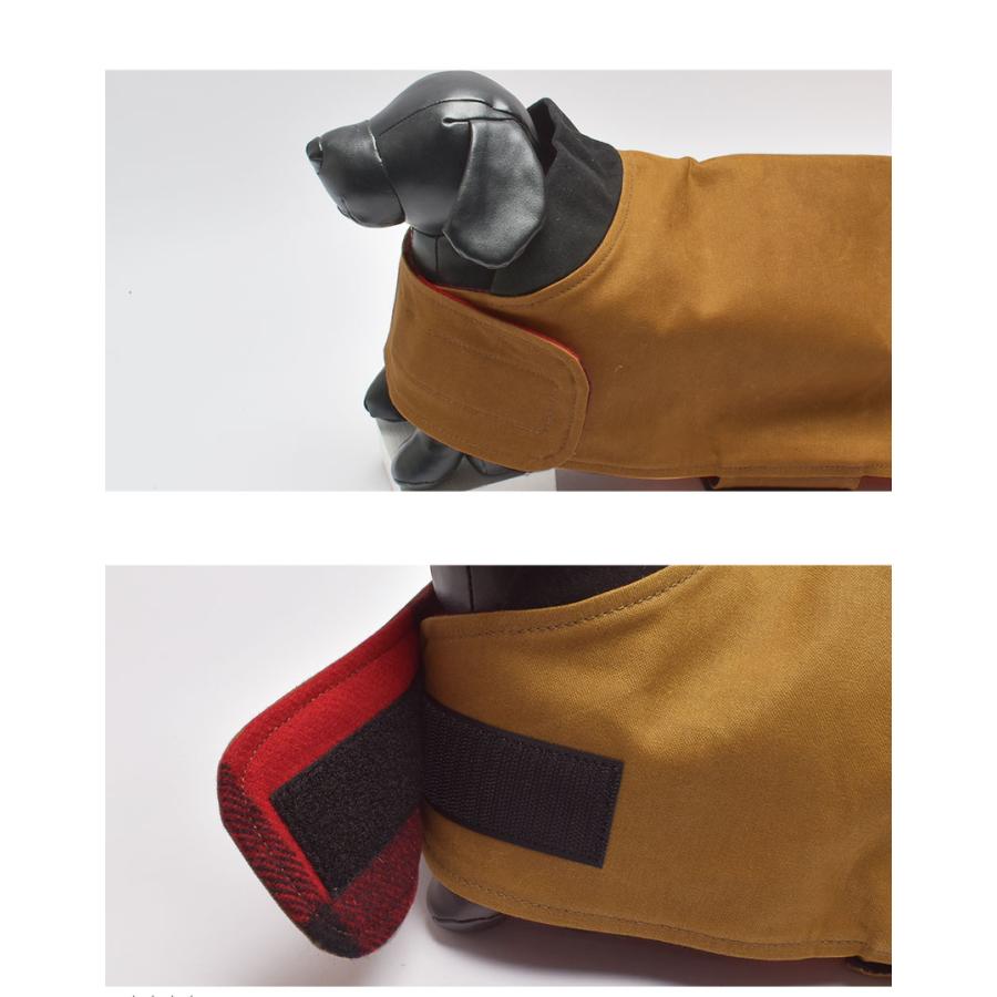 フィルソン 犬用コート SHELTER CLOTH DOG COAT FILSON 20233385 ブラウン レッド 赤 ドッグ用 ペット用品 犬 ブランド シンプル｜z-craft｜04