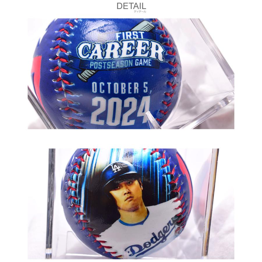 メジャーリーグベースボール ベースボール Shohei Ohtani Los Angeles Dodgers 2024 First Career Playoff Baseball MAJOR 青 赤 爆買の画像