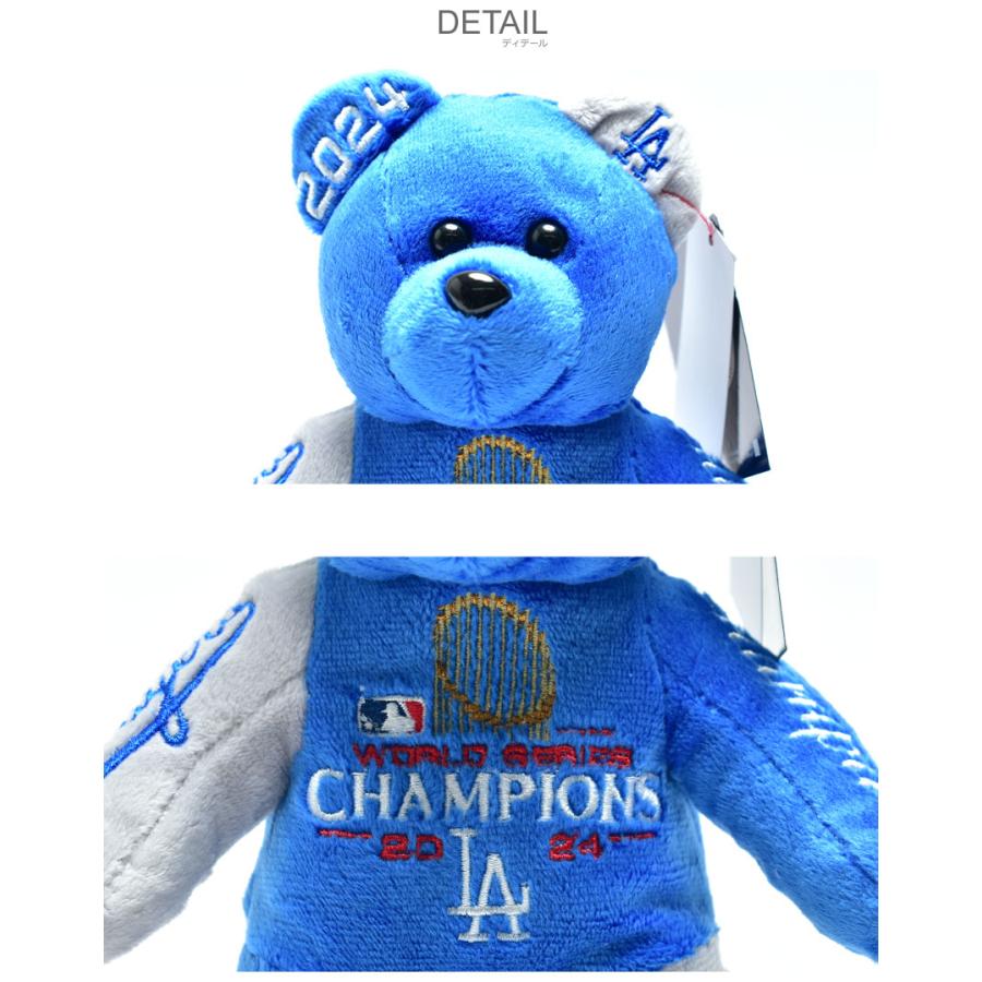 メジャーリーグベースボール ぬいぐるみ Los Angeles Dodgers 2024 World Series Champions Team Embroidered Bear MAJOR LEAGUE 爆買