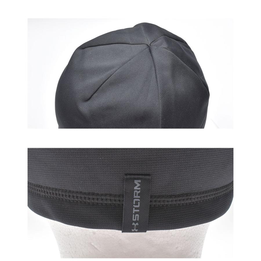 （ネコポス配送） アンダーアーマー ビーニー メンズ UA ストーム ビーニー UNDERARMOUR 1365918 ブラック 黒 グレー 帽子 裏起毛 スポーツ 軽量 爆買 | UNDER ARMOUR | 06