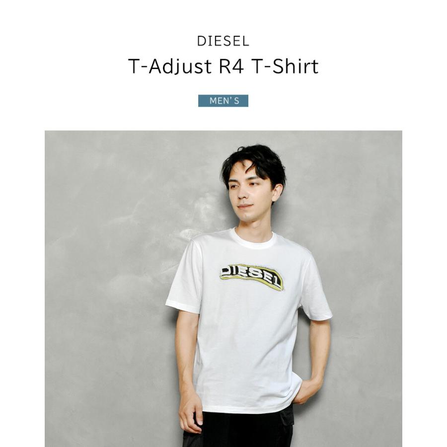 DIESEL メタリックロゴ Tシャツ ホワイト DIESEL（ディーゼル） 【並行輸入品】ディーゼル Tシャツ メンズ