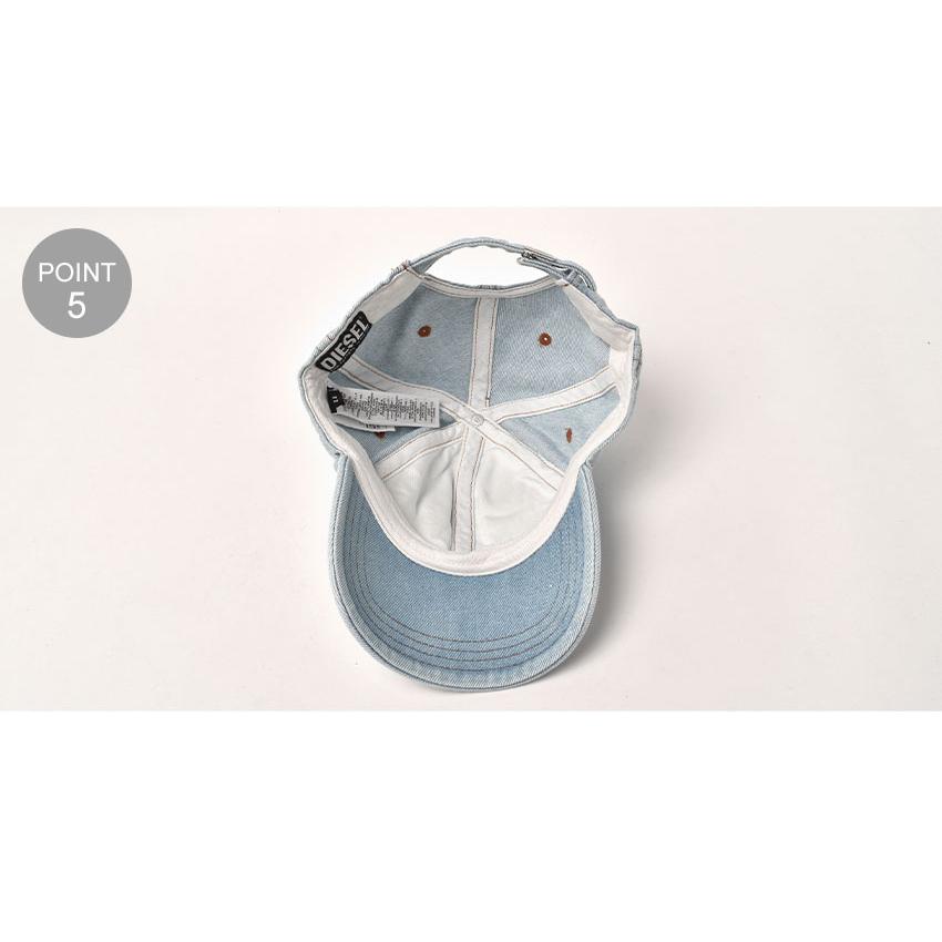 送料無料 ディーゼル 帽子 メンズ レディース C-LIB-3 CAP DIESEL A090420TFAG ブルー 青 ベースボールキャップ デニムキャップ ブランド｜z-craft｜04