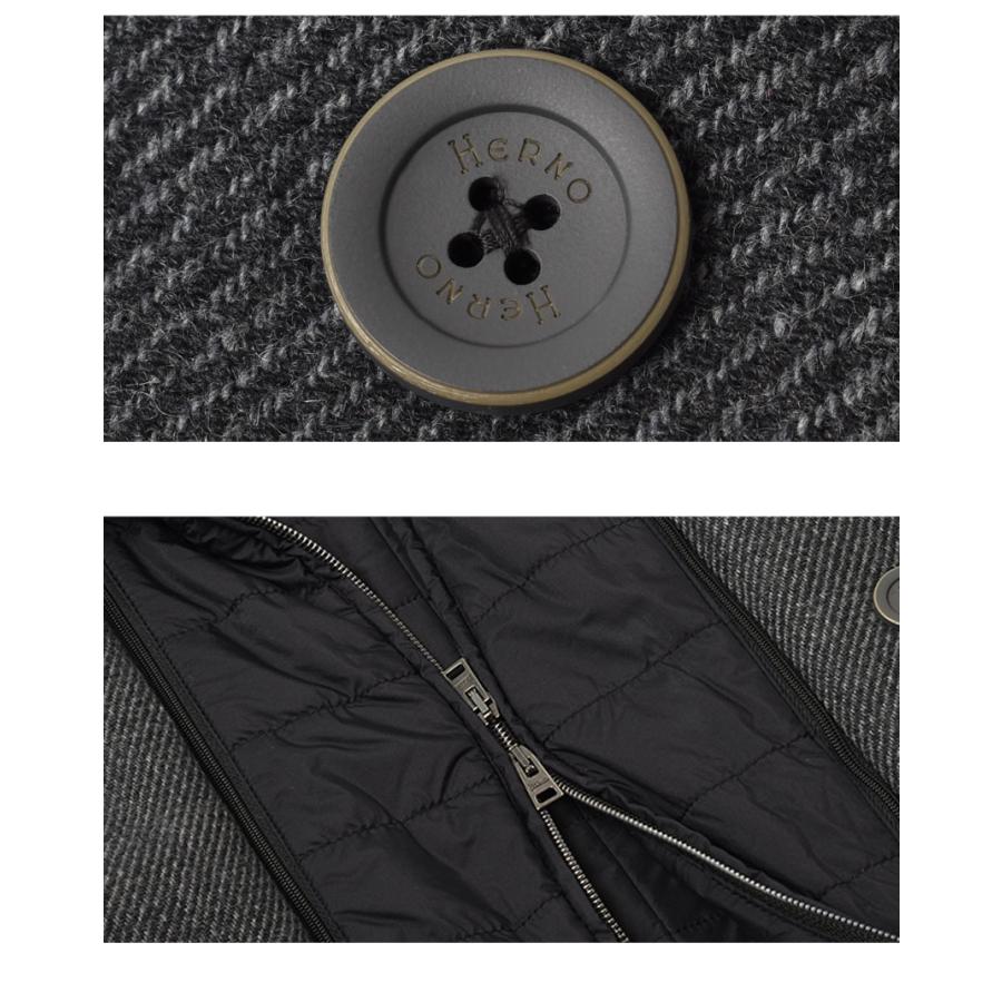 HERNO ヘルノ コート メンズ テック Pコート PE000031U-33345R