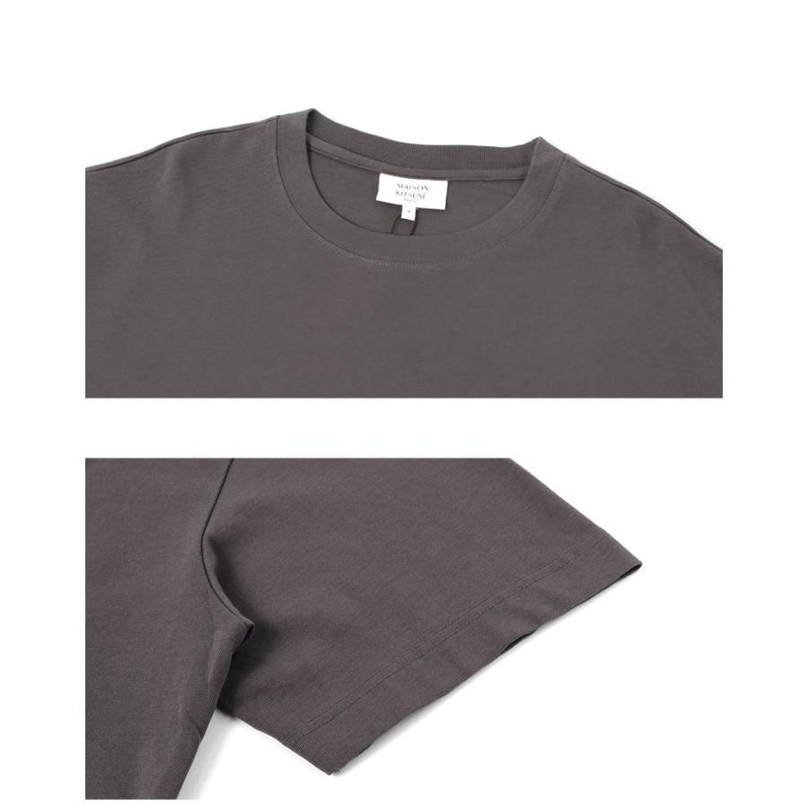 メゾンキツネ 半袖Tシャツ メンズ フォックスヘッド オーバーサイズ Tシャツ MAISON KITSUNE PM00109KJ0119 グレー ウェア 半袖 爆買 | MAISON KITSUNE | 02