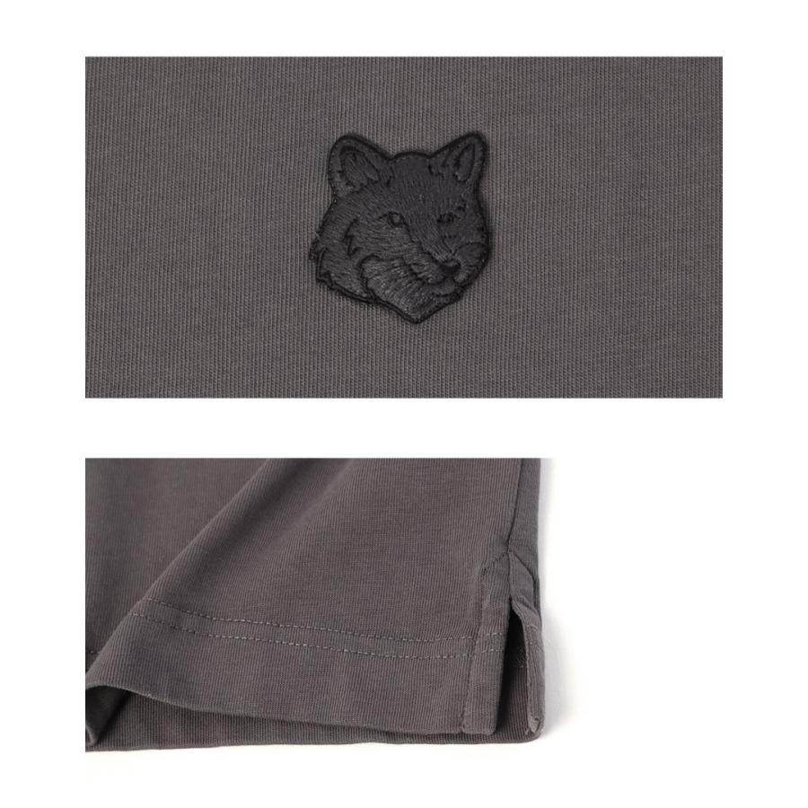 メゾンキツネ 半袖Tシャツ メンズ フォックスヘッド オーバーサイズ Tシャツ MAISON KITSUNE PM00109KJ0119 グレー ウェア 半袖 爆買 | MAISON KITSUNE | 03