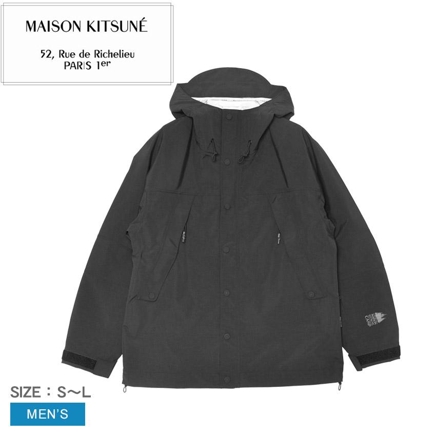 メゾンキツネ ジャケット メンズ TECHNICAL PARKA MAISON KITSUNE PM02232WQ4071 ブラック 黒 アウター 上着 長袖 フード ロゴ 爆買 | MAISON KITSUNE