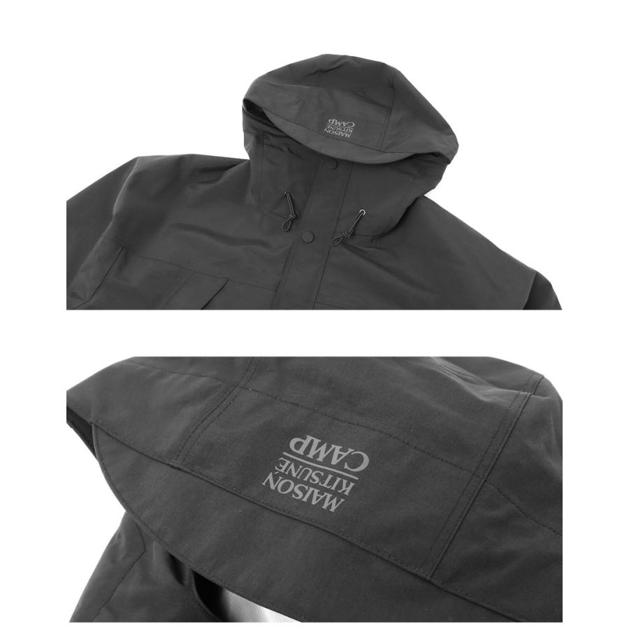 メゾンキツネ ジャケット メンズ TECHNICAL PARKA MAISON KITSUNE PM02232WQ4071 ブラック 黒 アウター 上着 長袖 フード ロゴ 爆買 | MAISON KITSUNE | 02