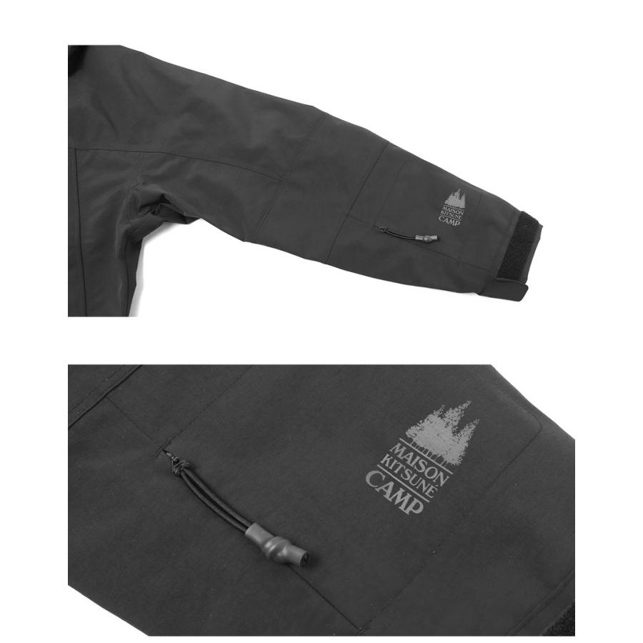 メゾンキツネ ジャケット メンズ TECHNICAL PARKA MAISON KITSUNE PM02232WQ4071 ブラック 黒 アウター 上着 長袖 フード ロゴ 爆買 | MAISON KITSUNE | 03