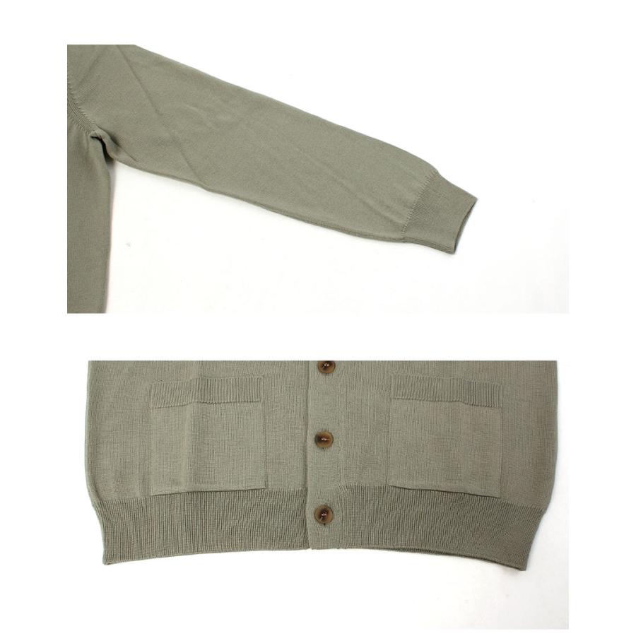 メゾンキツネ カーディガン メンズ フォックスヘッド メリノ レギュラー カーディガン MAISON KITSUNE PM00501KT1181 グリーン 爆買