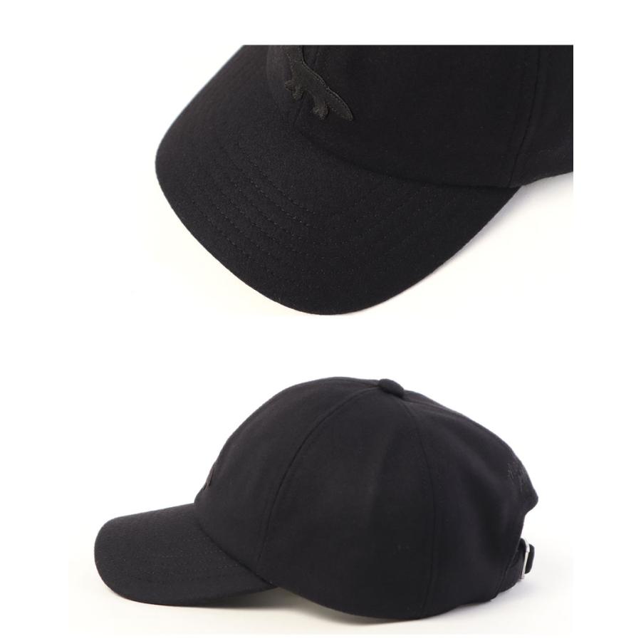 メゾンキツネ　キャップ ブラック MAISON KITSUNE（メゾン キツネ） 帽子 メンズ レディース
