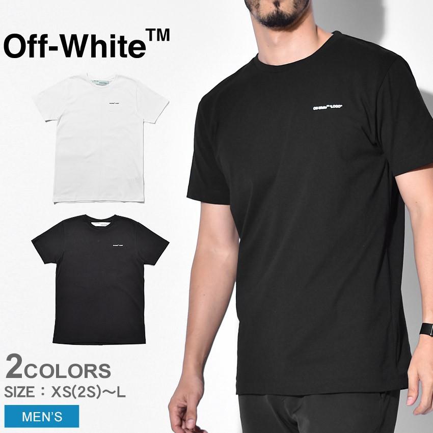 オフホワイト 半袖Tシャツ メンズ LOGO S／S SLIM TEE OMAA027S1918 OFFWHITE カジュアル ストリート 父