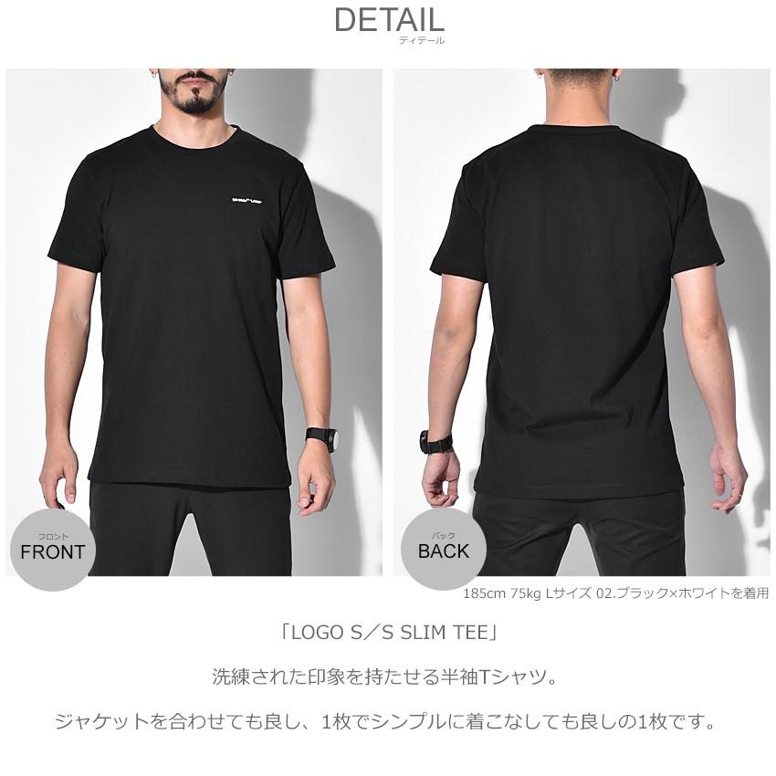 off white 送料無料 オフホワイト 半袖Tシャツ メンズ LOGO S／S SLIM  