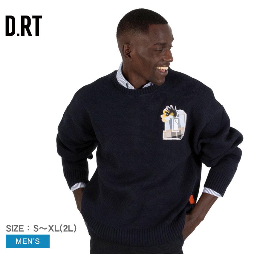 ディー.アールティー ニットセーター メンズ VARSITY SWEATER D.RT 