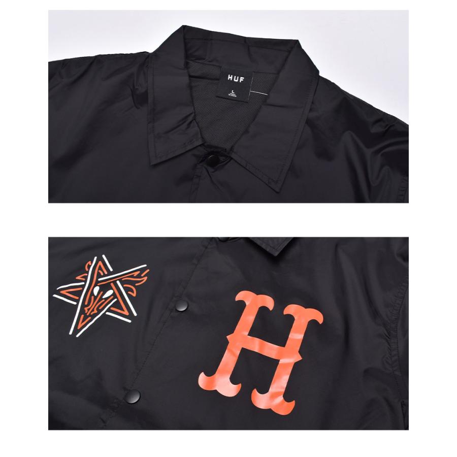 ハフ ジャケット メンズ SPLIT COACHES JACKET HUF JK00385 緑 長袖 ロングスリーブ 羽織 | HUF | 04