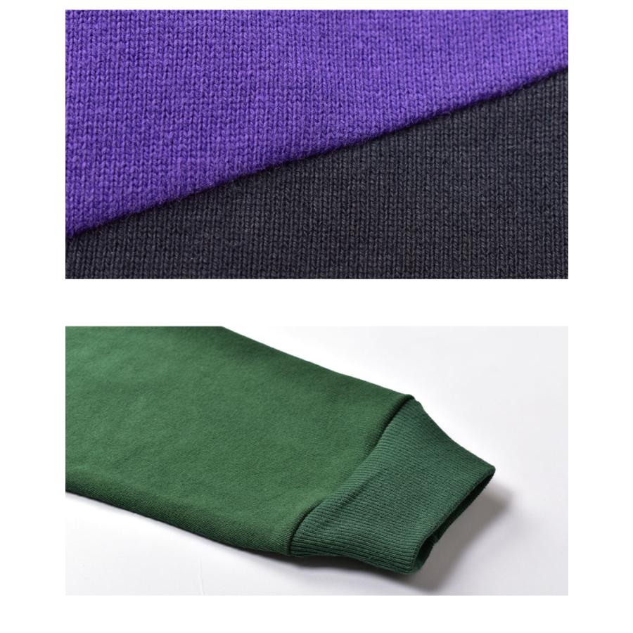 ハフ ポロシャツ 長袖 メンズ MIXED UP LS KNIT POLO HUF KN00394 紺 ロングスリーブ 茶 | HUF | 05