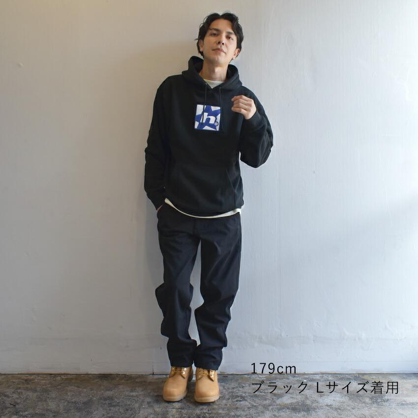 HUF（ハフ） パーカー メンズ H STAR HOODIE HUF PF00679 ブラック 黒