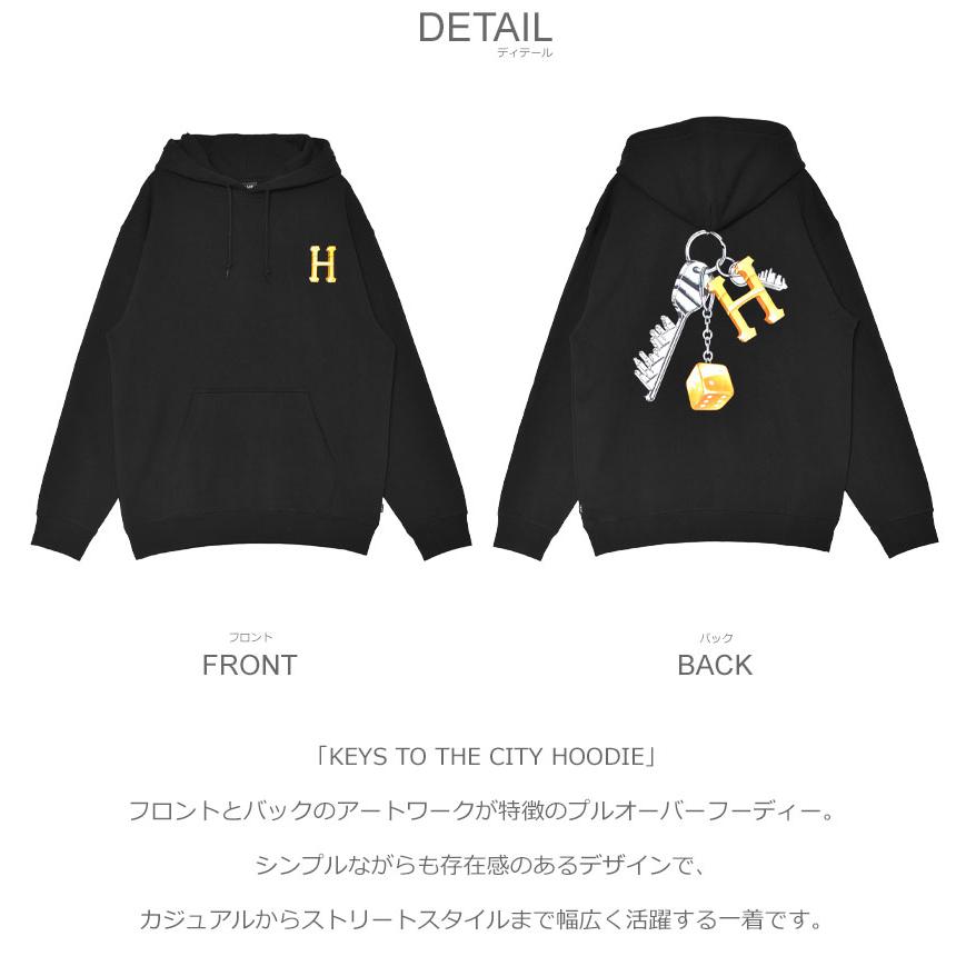 HUF（ハフ） パーカー メンズ KEYS TO THE CITY HOODIE HUF PF00710 