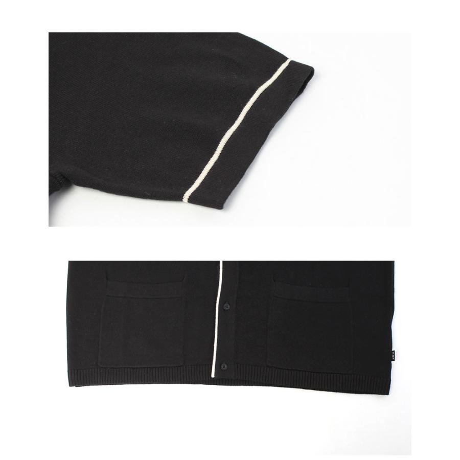 HUF ハフ 半袖カーディガン メンズ ICARUS S／S KNIT TOP