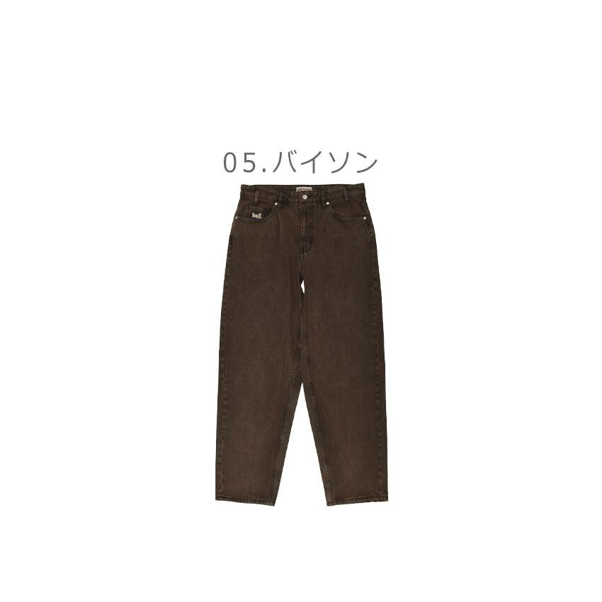 HUF x CROMER デニムパンツ ブラウン サイズ32 HUF（ハフ） デニムパンツ メンズ CROMER WASHED PANT HUF PT00310