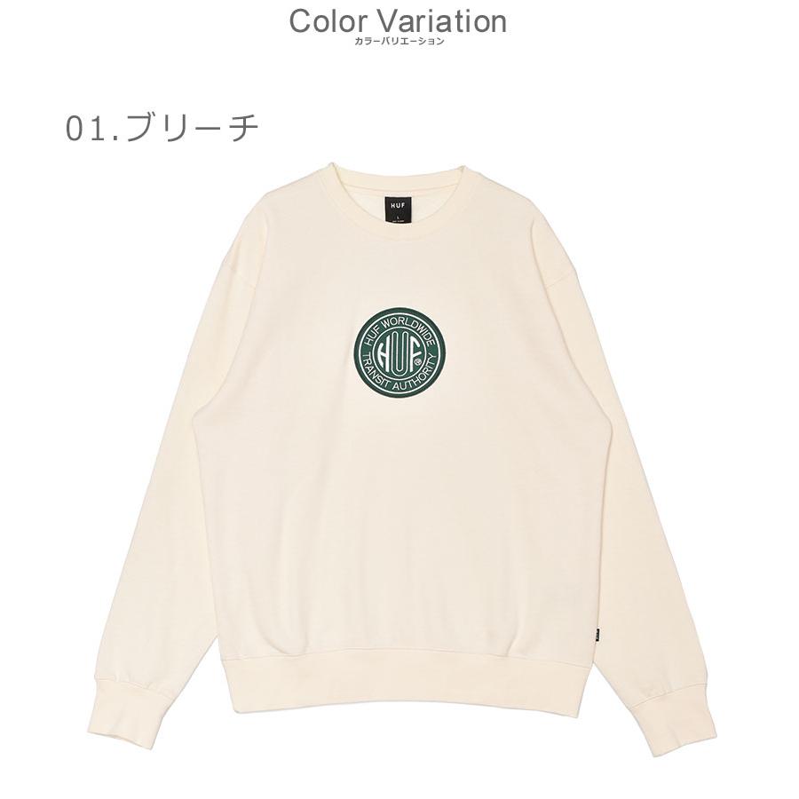 HUF（ハフ） スウェット メンズ TRANSIT AUTHORITY CREWNECK HUF