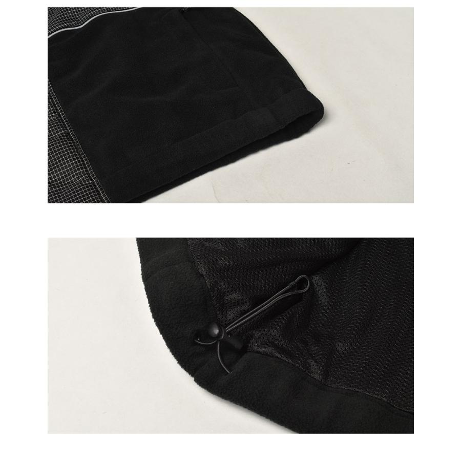 HUF ハフ ジャケット メンズ ポーラーフリースジャケット JK00369 黒