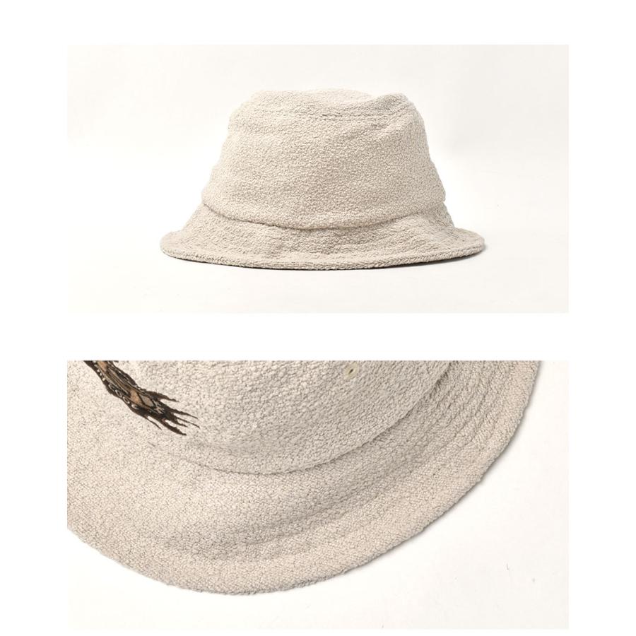 （ゆうパケット可） ハフ バケットハット メンズ レディース FIRE BUCKET HAT HUF HT00755 ベージュ 帽子 バケハ 無地 ストリート スケート ロゴ｜z-craft｜03