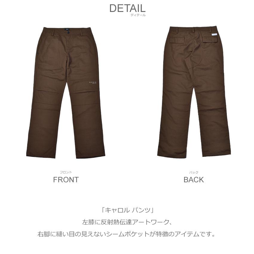 ぼ*ー様 新品本皮パンチングメッシュバイカーズパンツ クールス・キャロル HUF（ハフ） ボトムス メンズ キャロル パンツ HUF PT00295 ブラウン