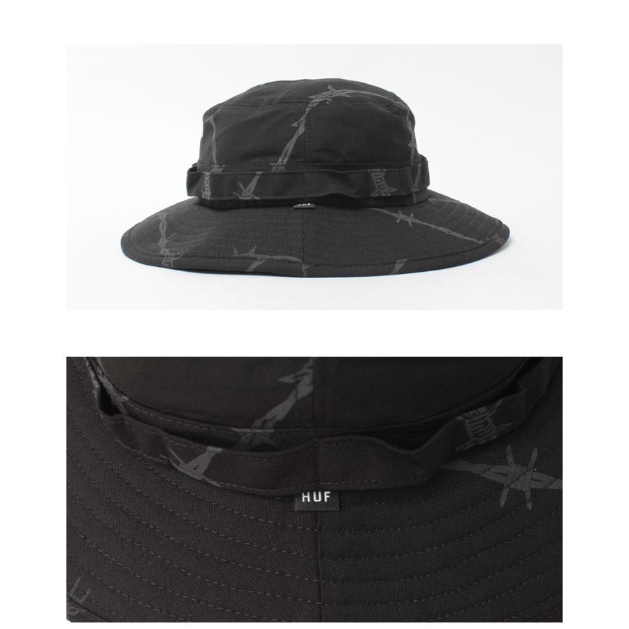 Houston上下ブーニーハットセットアップ ブラック 黒 HUF（ハフ） （ネコポス配送） ブーニーハット メンズ レディース