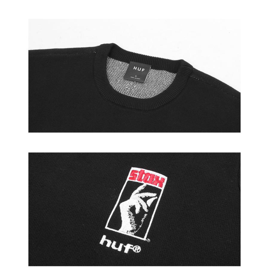 HUF（ハフ） ニットセーター メンズ BLACK MOSES KNIT SWEATER HUF 