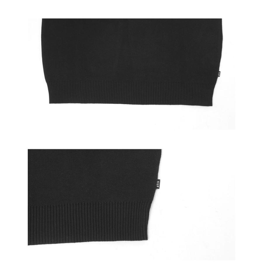 HUF（ハフ） ニットセーター メンズ BLACK MOSES KNIT SWEATER HUF 