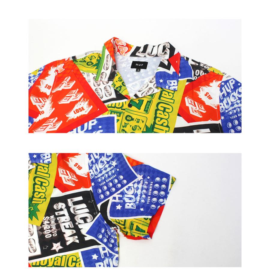 HUF（ハフ） 半袖シャツ メンズ LUCKY S／S RESORT SHIRT HUF BU00232 