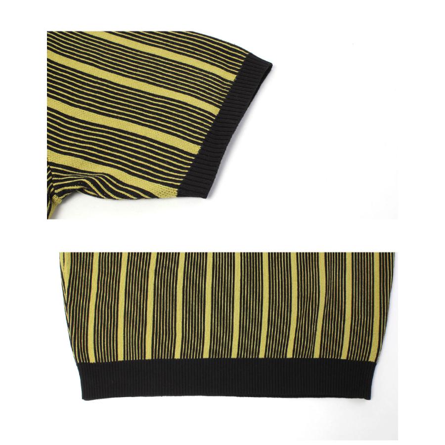 HUF（ハフ） ニットポロシャツ メンズ TRACE STRIPE S／S KNIT TOP HUF 