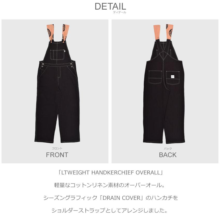 送料無料 ハフ オーバーオール レディース LTWEIGHT HANDKERCHIEF OVERALL HUF WBT0032 オールインワン サロペット｜z-craft｜02