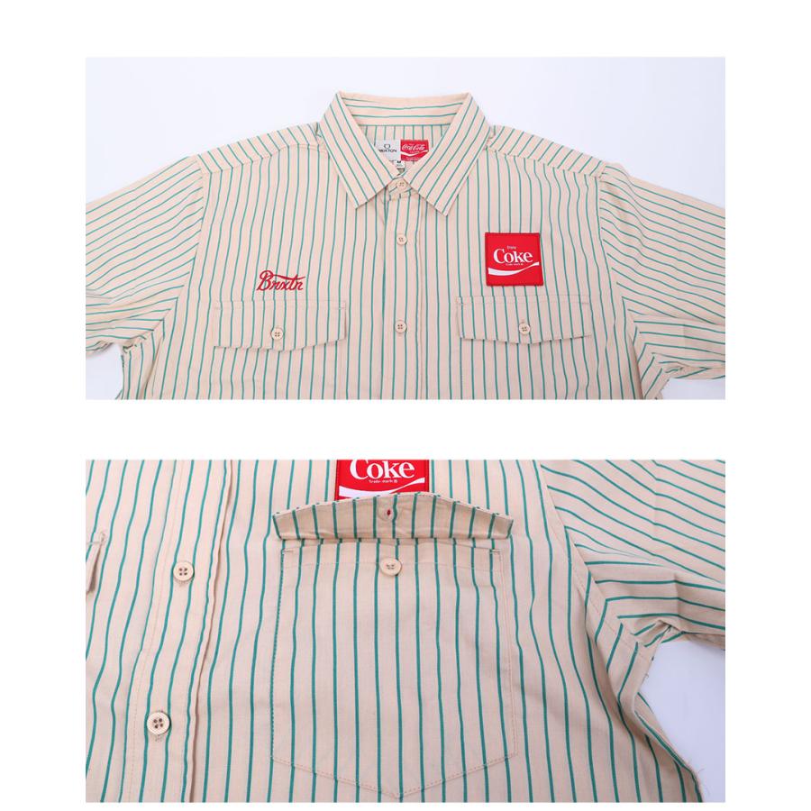 BRIXTON（ブリクストン） 半袖シャツ メンズ COCA-COLA DELIVERY OLSON