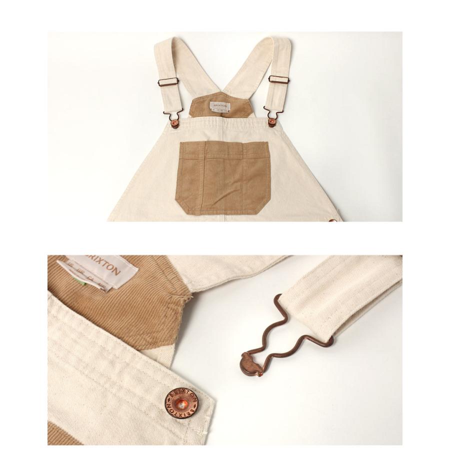 ブリクストン ボトムス レディース COSTA SHORT OVERALL BRIXTON 04875 ベージュ ナチュラル ウエア 半ズボン ズボン ボトムス 爆買_2