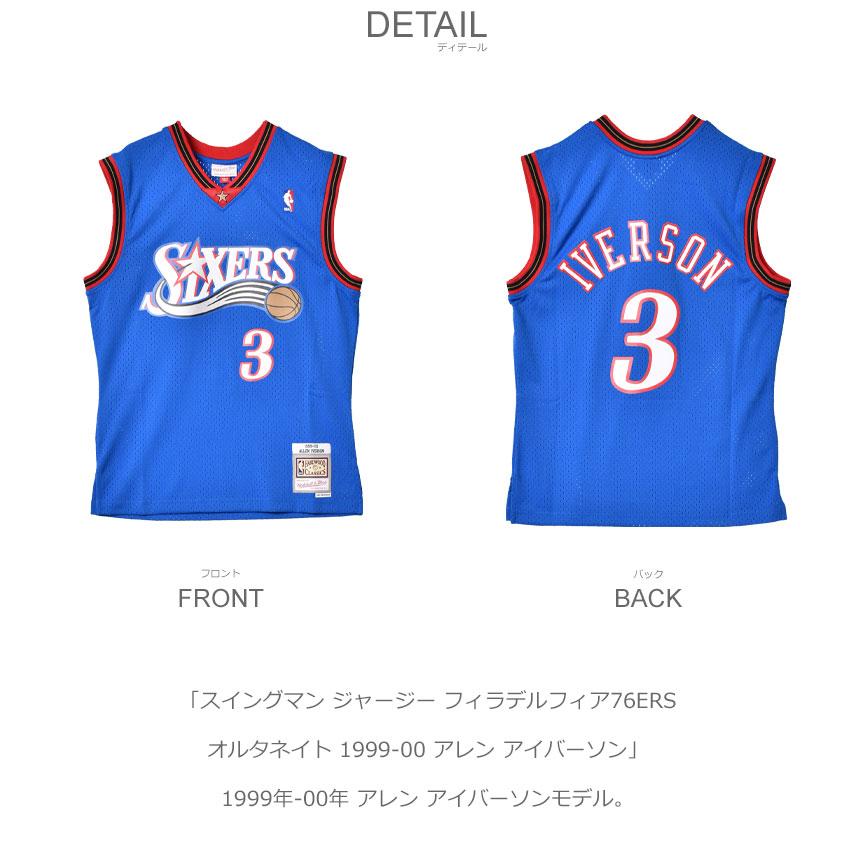 未使用 ミッチェルアンドネス 76ers アイバーソン 99-00 ユニフォーム Mitchell&Ness（ミッチェルアンドネス） 送料無料 ユニフォーム メンズ