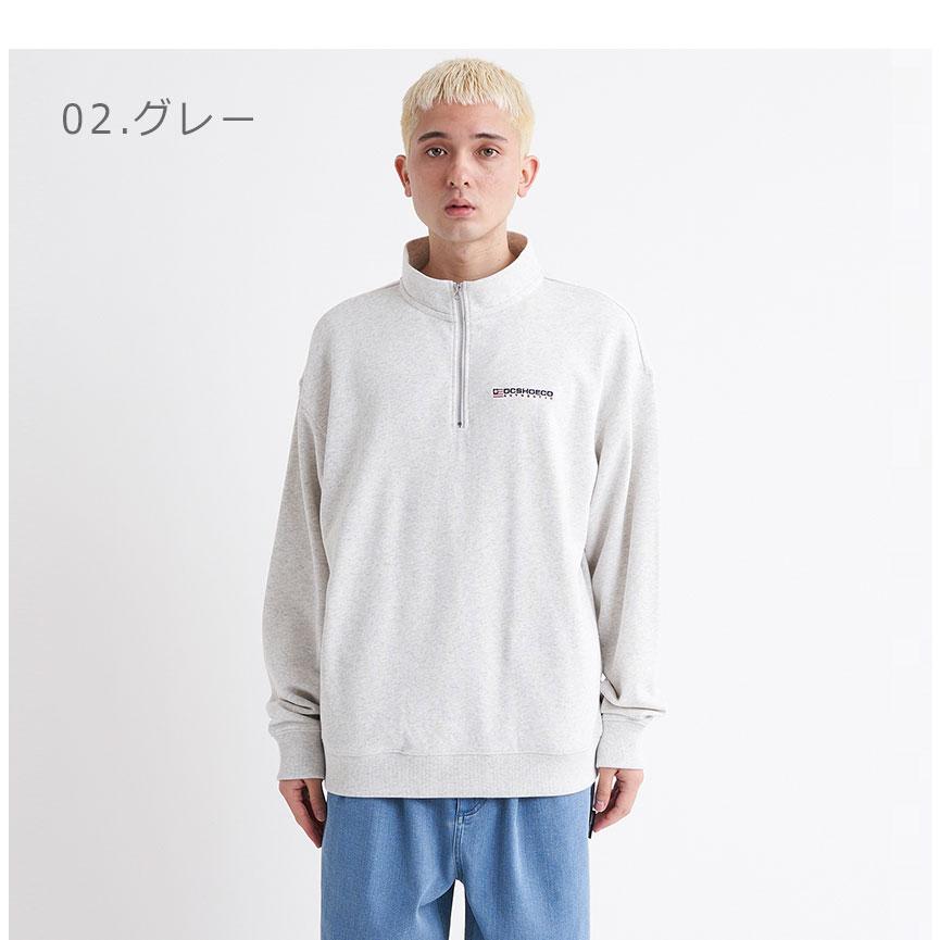 DCシューズ ハーフジップスウェット メンズ 23 AUTHENTIC HALF ZIP DCSHOECOUSA DPO234068 ブラック 黒 グレー トップス 長袖 秋 父の日｜z-craft｜05