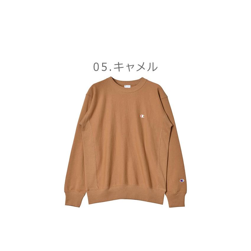 チャンピオン トレーナー メンズ リバースウィーブ クルーネック スウェットシャツ CHAMPION C3-T016 黒 白 | Champion | 03