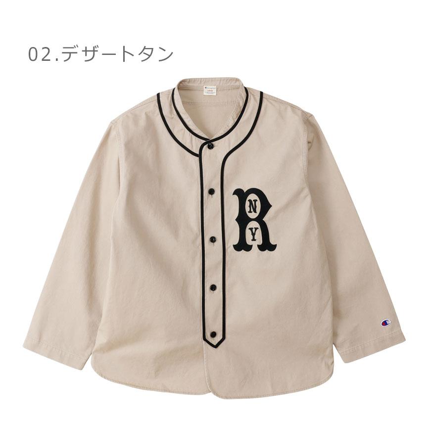Champion（チャンピオン） 長袖シャツ メンズ ベースボールシャツ