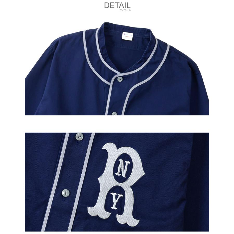 Champion（チャンピオン） 長袖シャツ メンズ ベースボールシャツ