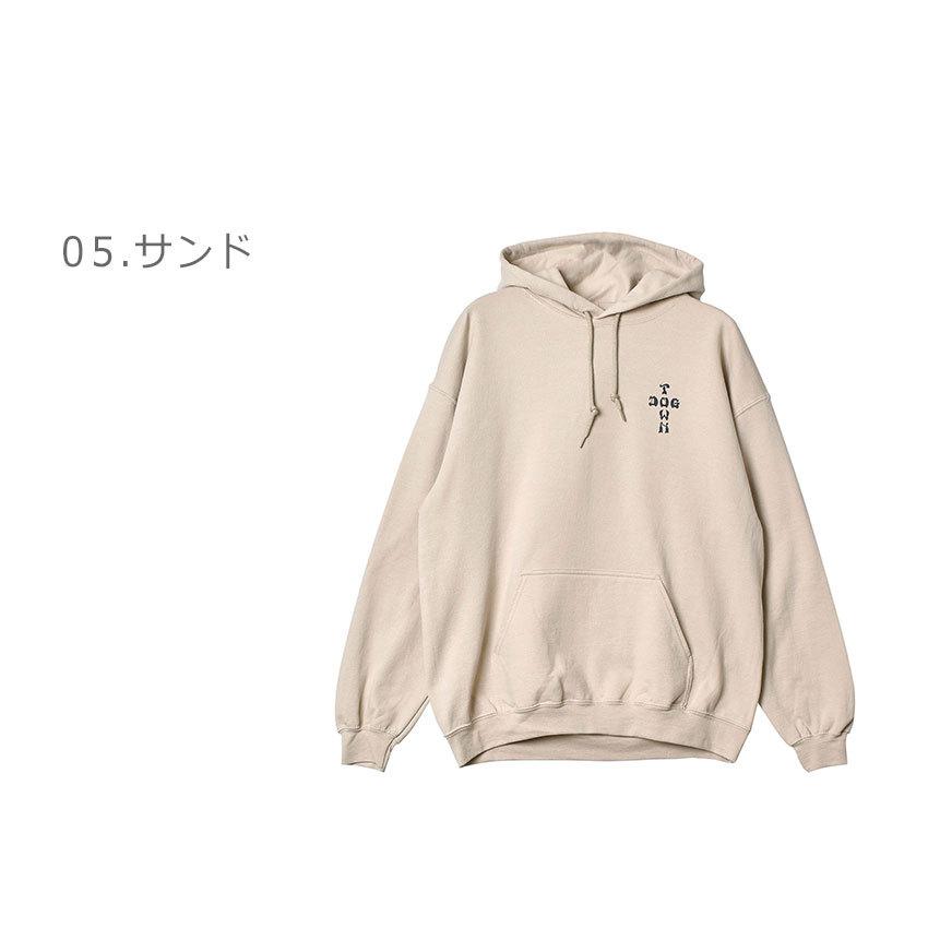Dogtown ホワイト パーカー Dogtown Cross Logo Zip Hooded Sweatshirt w/ Sleeveprint