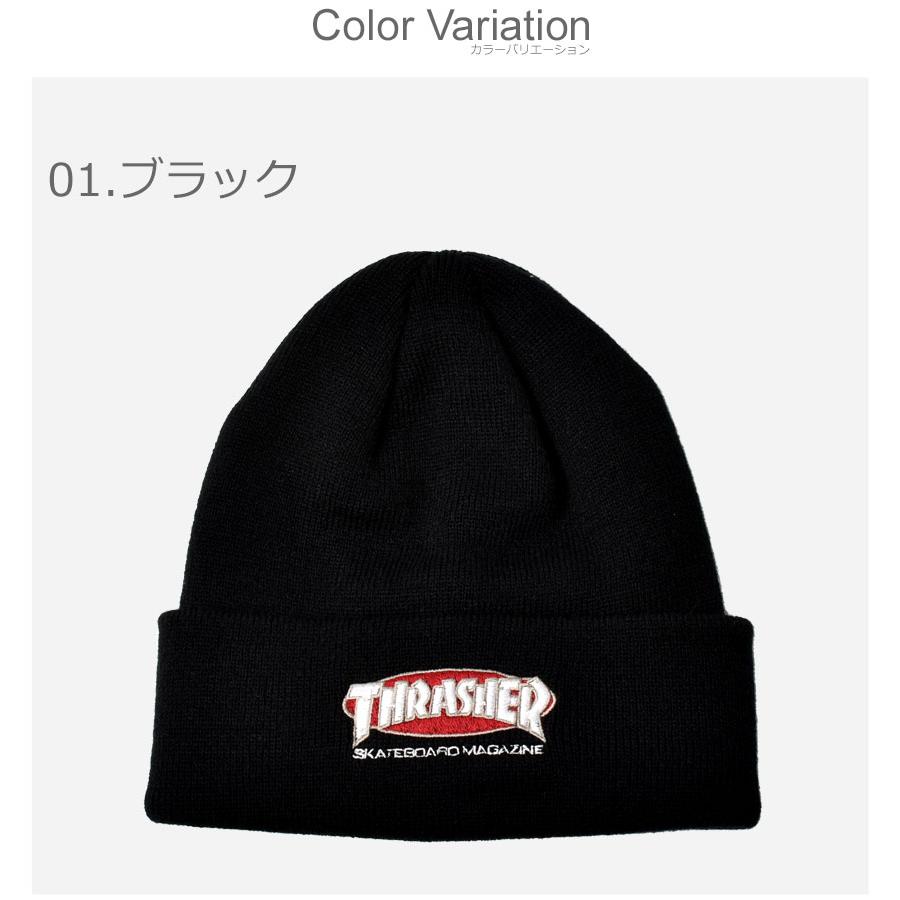 THRASHER（スラッシャー） ニットキャップ メンズ レディース オーバル