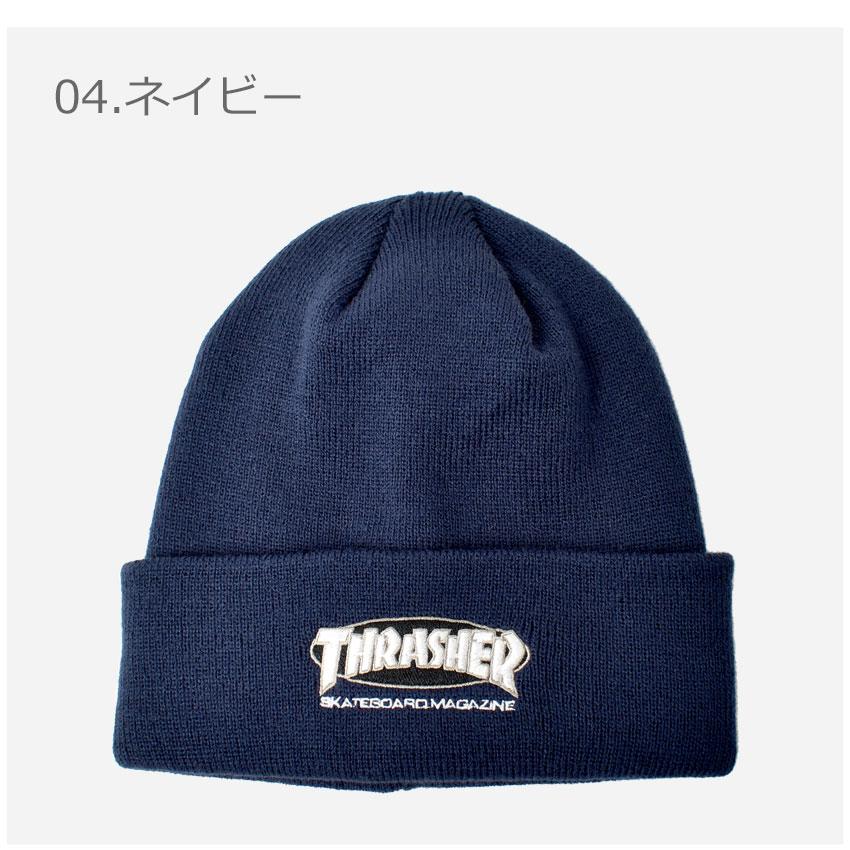 THRASHER（スラッシャー） ニットキャップ メンズ レディース オーバル