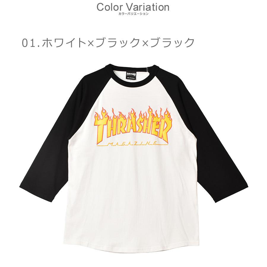 THRASHER（スラッシャー） 長袖Tシャツ メンズ FLAME 7／S TEE