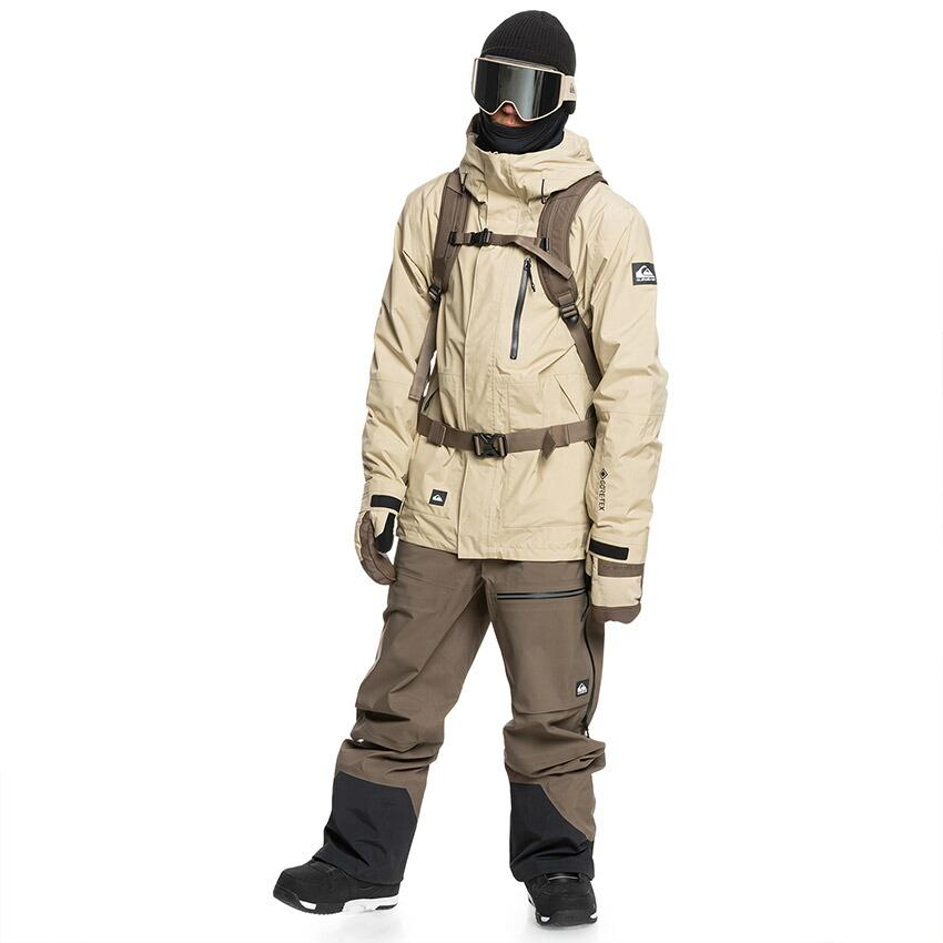 クイックシルバー　スノーボードウェアGORE-TEX2レイヤー上下セットLサイズ Quiksilver（クイックシルバー） スノージャケット メンズ GORE-TEX 2